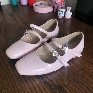 Pink Mary Jane Flats